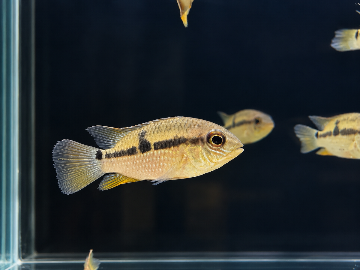 Yellow Acara Cichlid 2.5-3" Live Freshwater Aquarium Fish Aequidens Metae