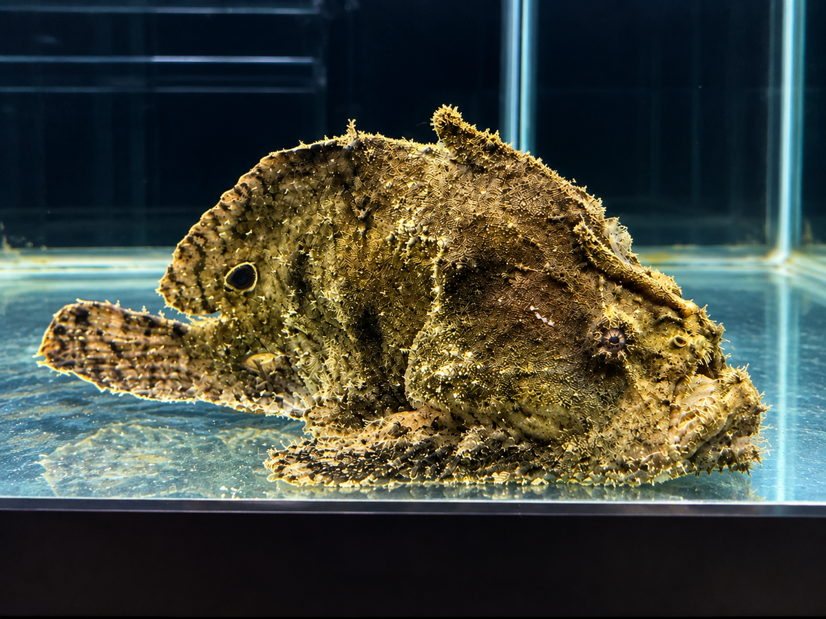 Freshwater Frogfish XL 6–7" Rare Live Predatory Freshwater Aquarium Fish